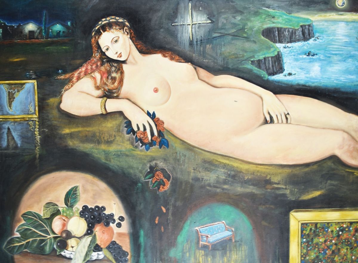 Artwork by Diego Fontanet, VENUS HOLOGRAFICA, Made of oil on canvas