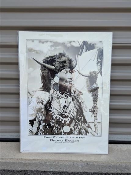Chief Walking Buffalo Poster - Bruno Engler