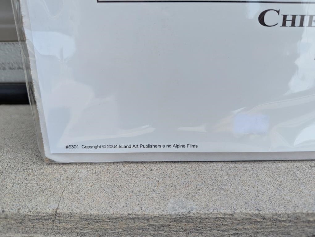 Artwork by Bruno Engler, Chief Walking Buffalo Poster, Made of Poster