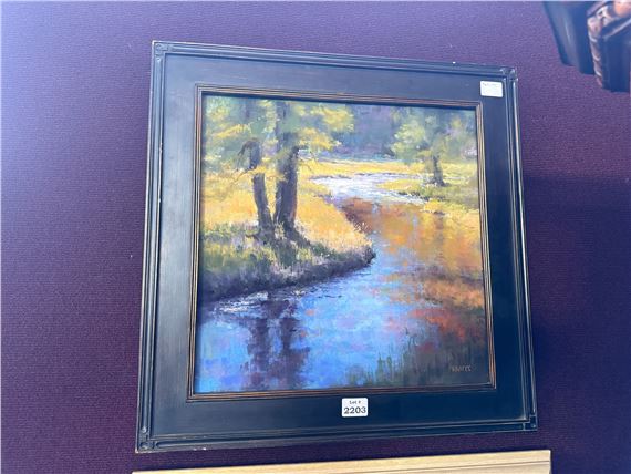 Pastels on Paper, Hat Creek Shadow, signed P R Bates - Bates