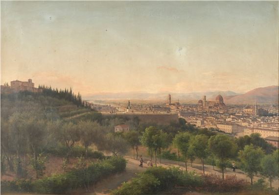 Lusignano De Cuppis (XIX-XX secolo) Veduta di Firenze - Lusignano de Cuppis