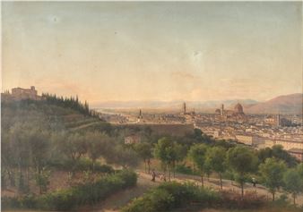 Lusignano De Cuppis (XIX-XX secolo) Veduta di Firenze - Lusignano de Cuppis