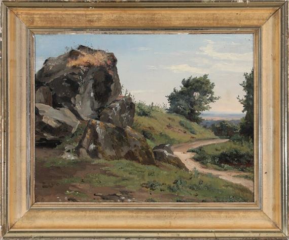 Thorald Laessøe | Landskabsstudie med Klipper (1932) | MutualArt