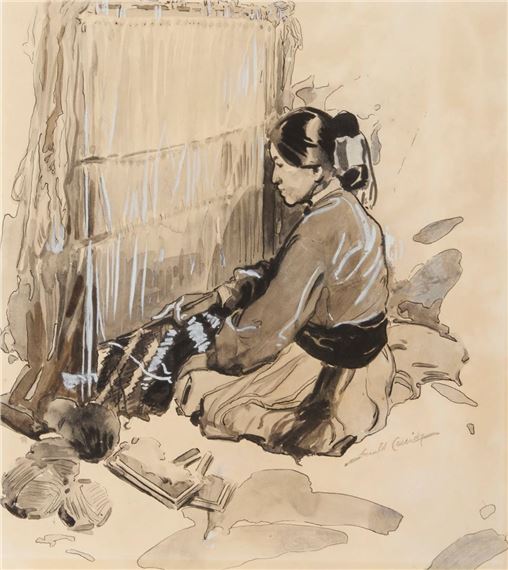 Gerald Cassidy | Navajo weaver | MutualArt