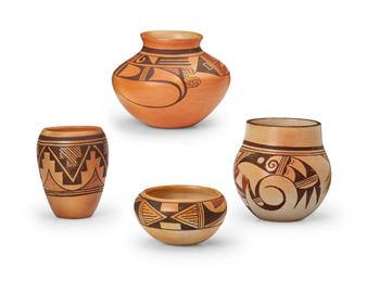 A small polychrome pottery bowl, - Emogene Lomakema