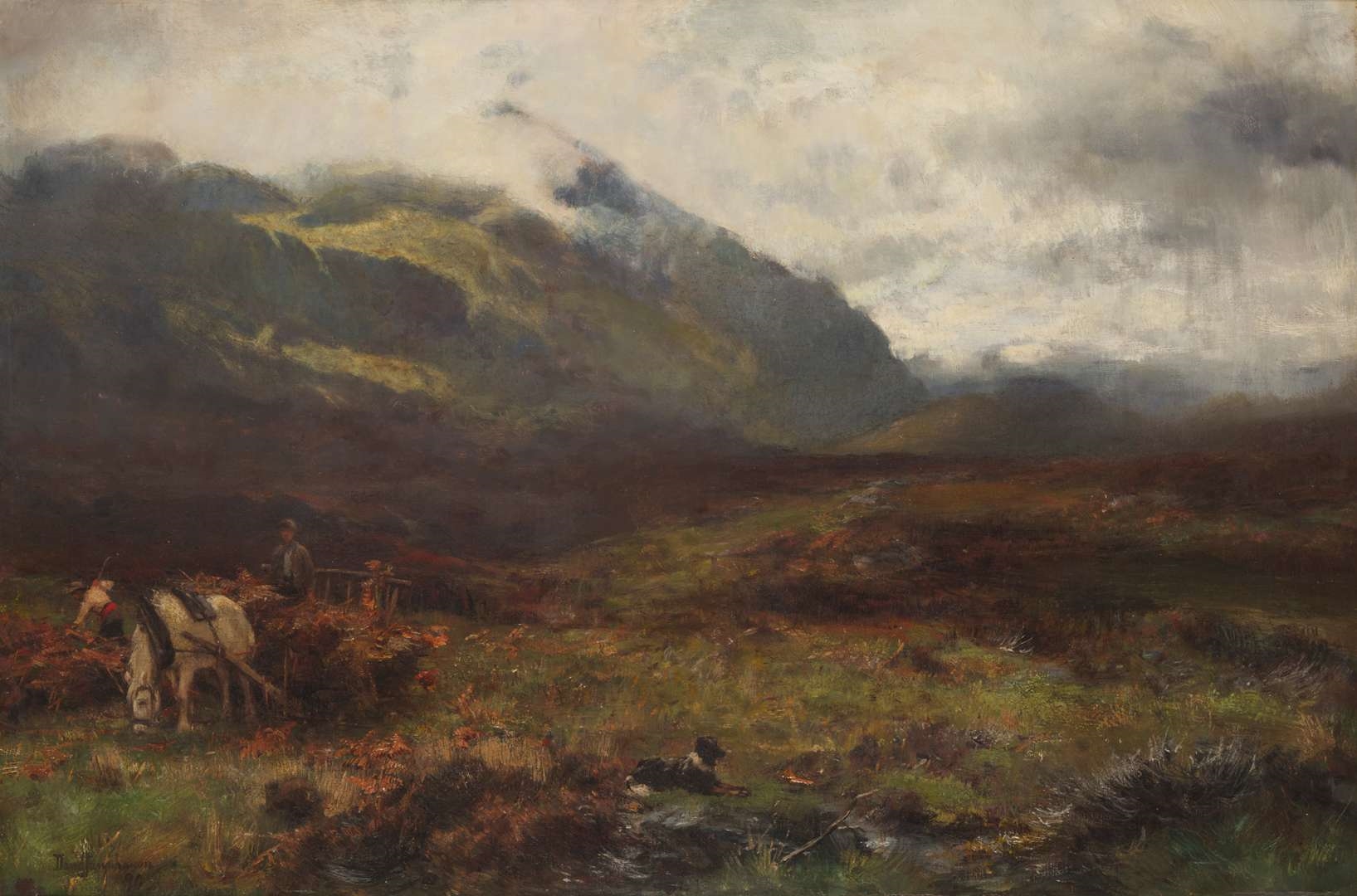 Artwork by David Farquharson, AMONG THE BRACKENS, Made of oil on canvas