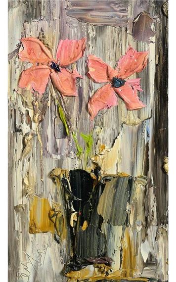 Colin Flack | Pink Over Black | MutualArt