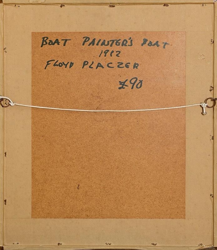 Artwork by Floyd Placzek, The Boat Painters Boat (1982, Made of watercolour on paper