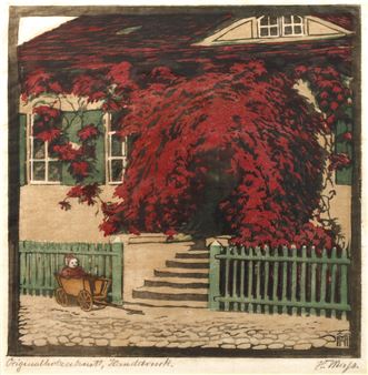 Rote Weinlaube - Helene Mass