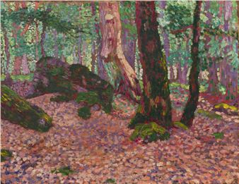 Sous-bois rocheux - Georges Lacombe