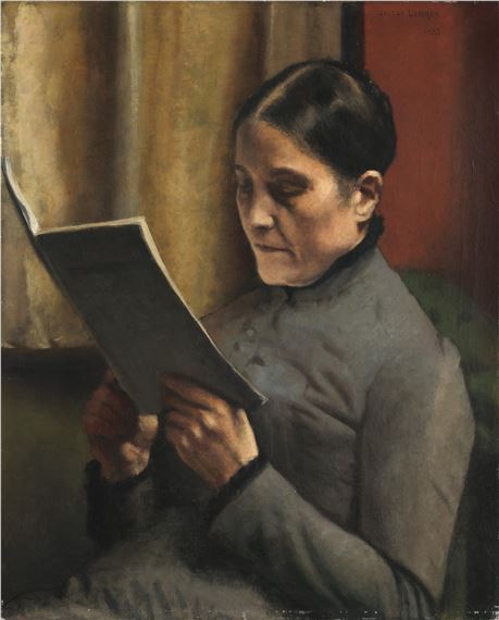 La Mère de l'artiste by Georges Lemmen, Painted in 1883