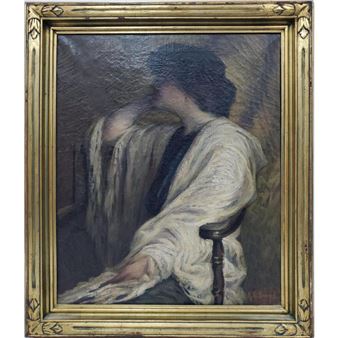Seated Woman w/ a White Shawl - Katherine Swope