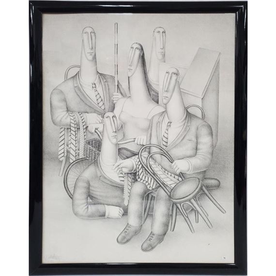 Roy Carruthers | 5 Figures with Ties (Circa 1983) | MutualArt