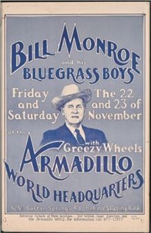 AWHQ Bill Monroe Poster by Guy Juke 1974 - Bill Monroe