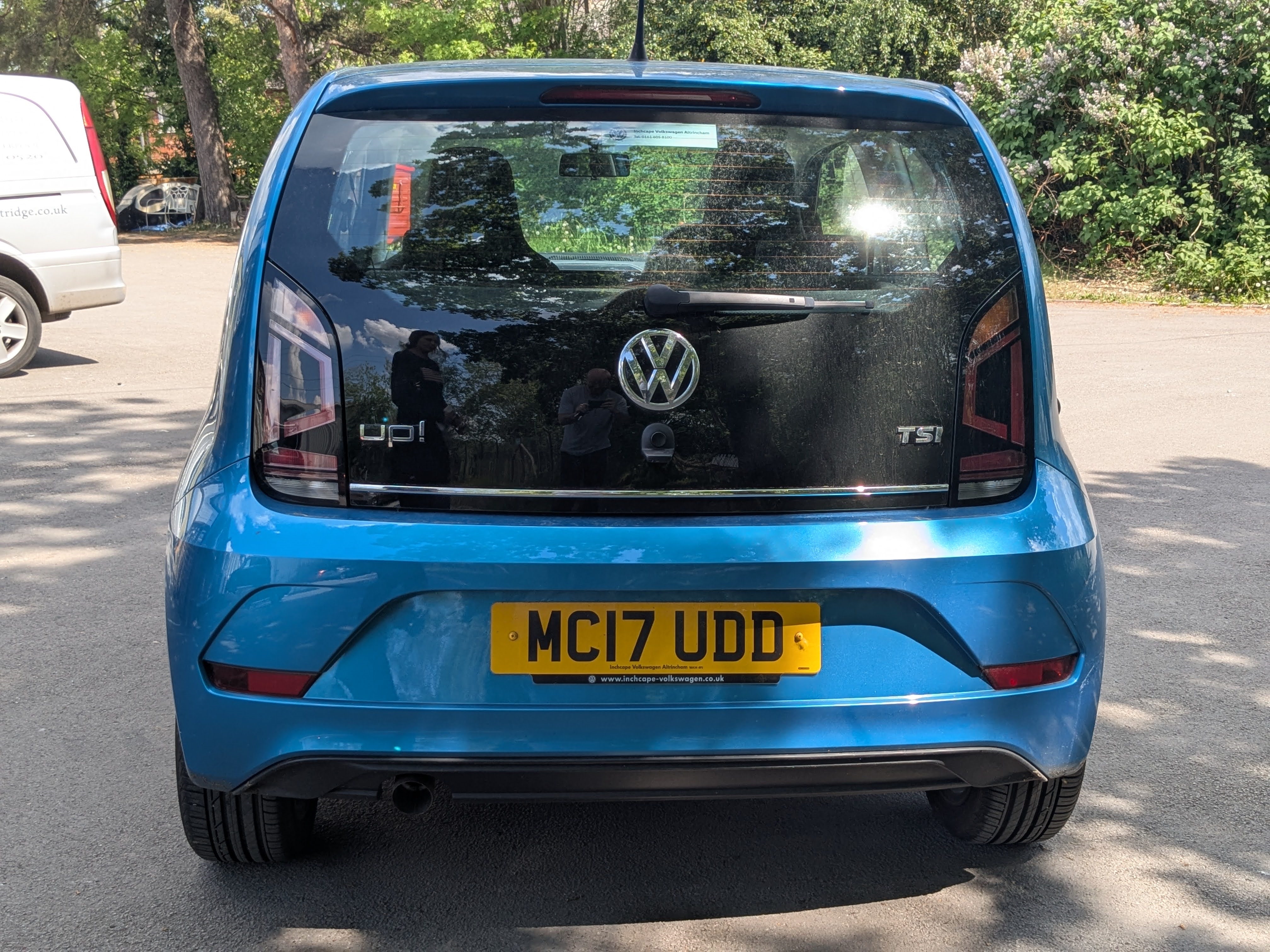 Artwork by MANUAL, a blue three door 1.0L High Up hatchback manual