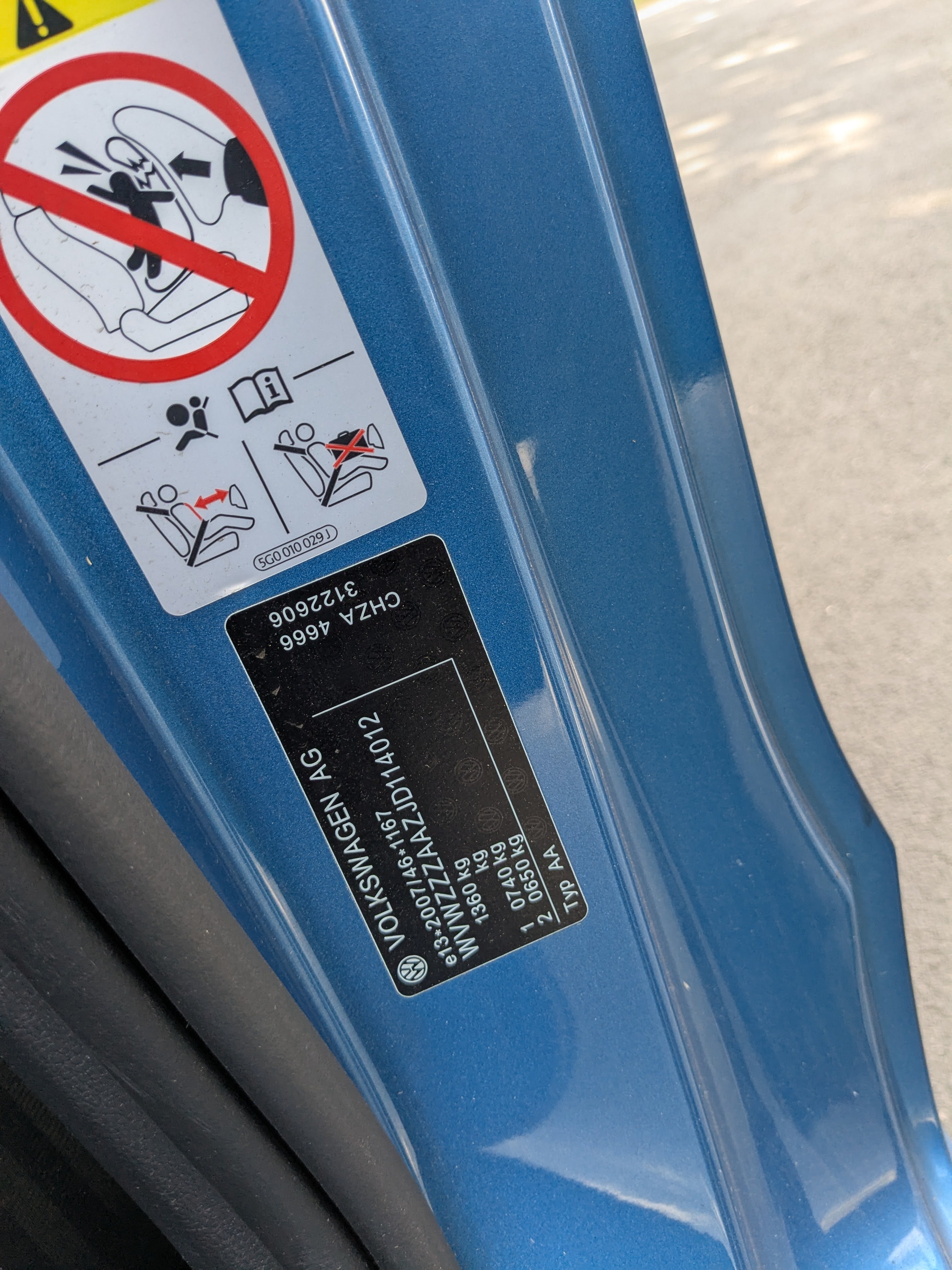 Artwork by MANUAL, a blue three door 1.0L High Up hatchback manual