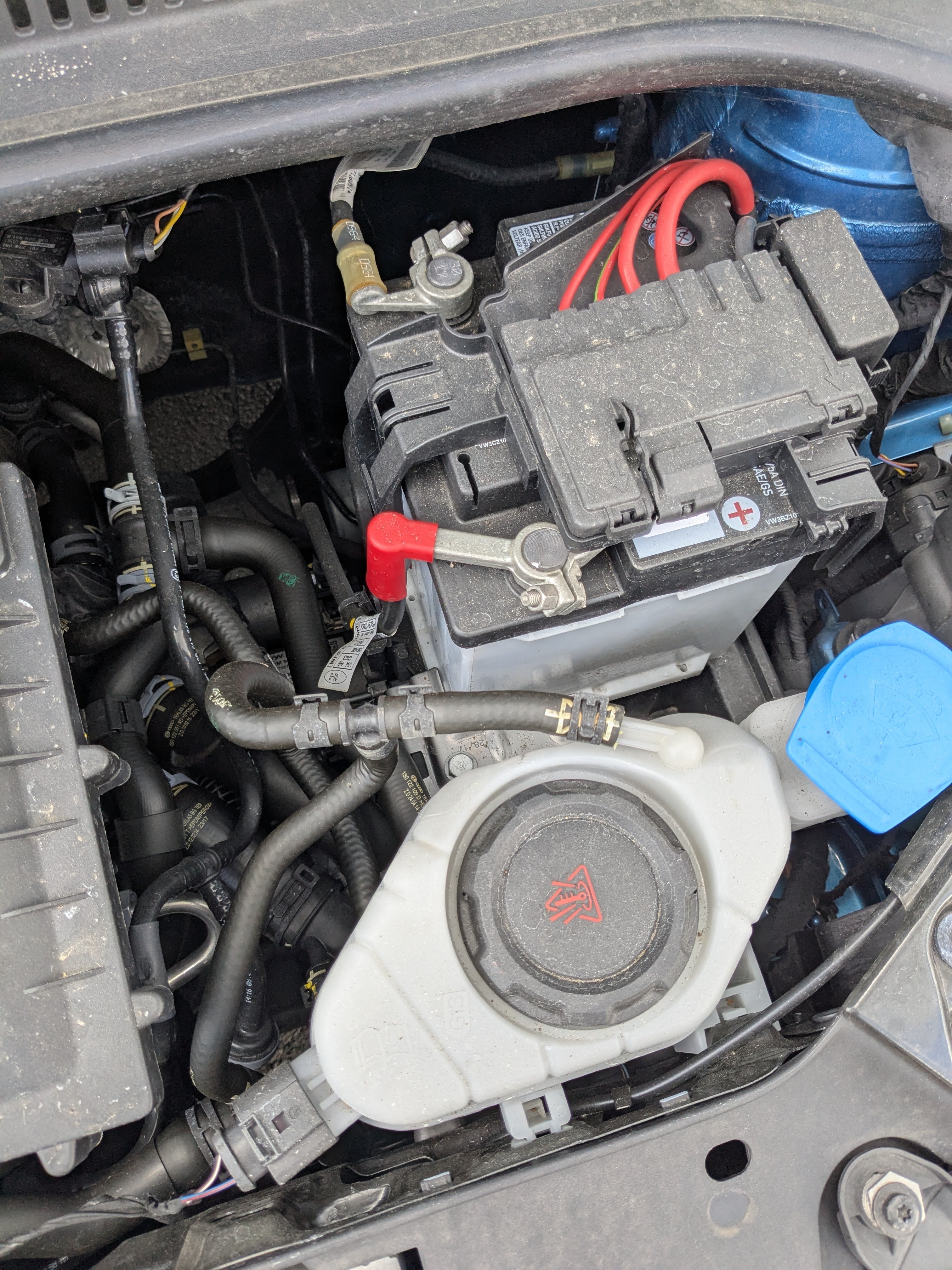 Artwork by MANUAL, a blue three door 1.0L High Up hatchback manual