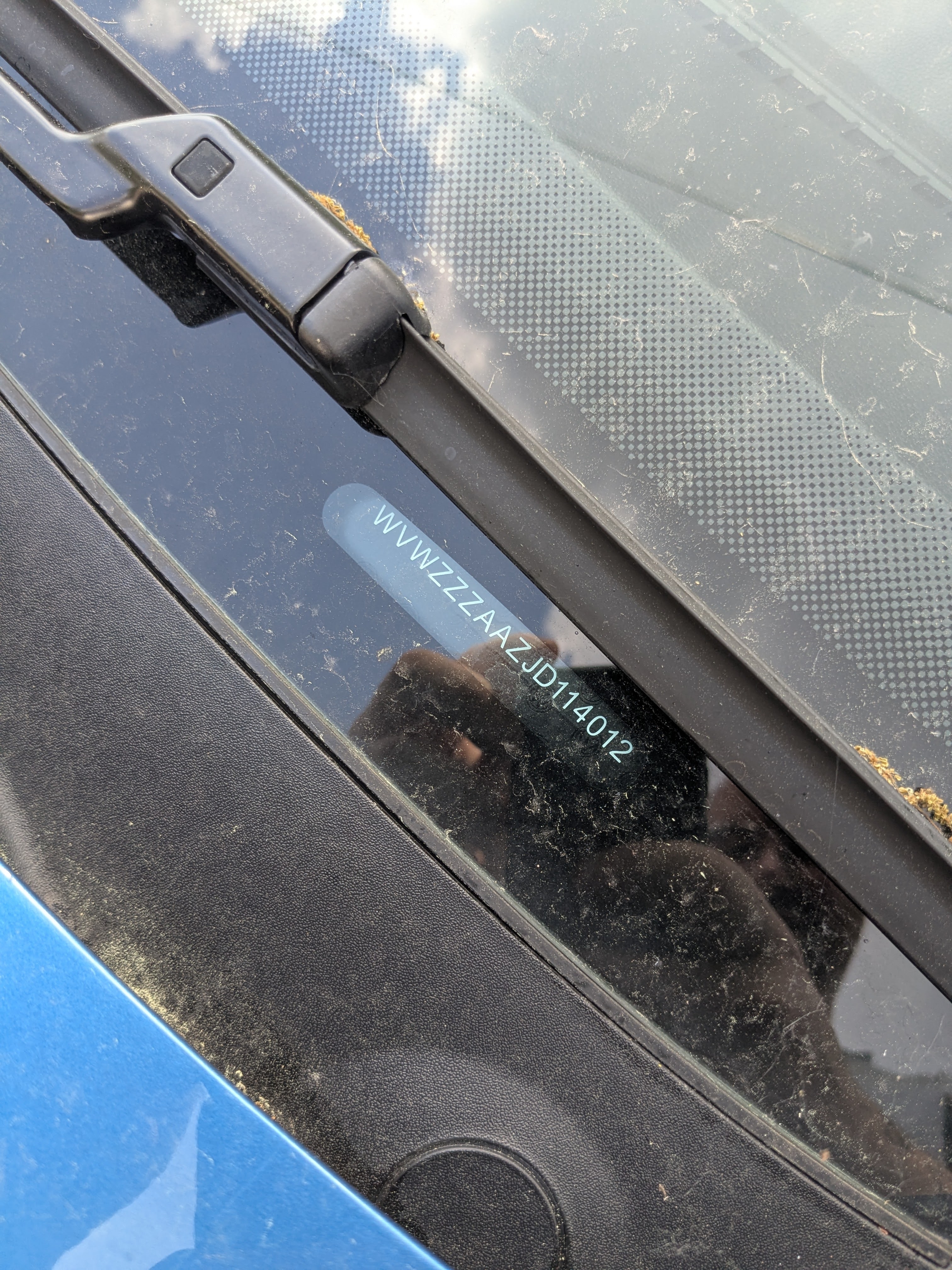 Artwork by MANUAL, a blue three door 1.0L High Up hatchback manual