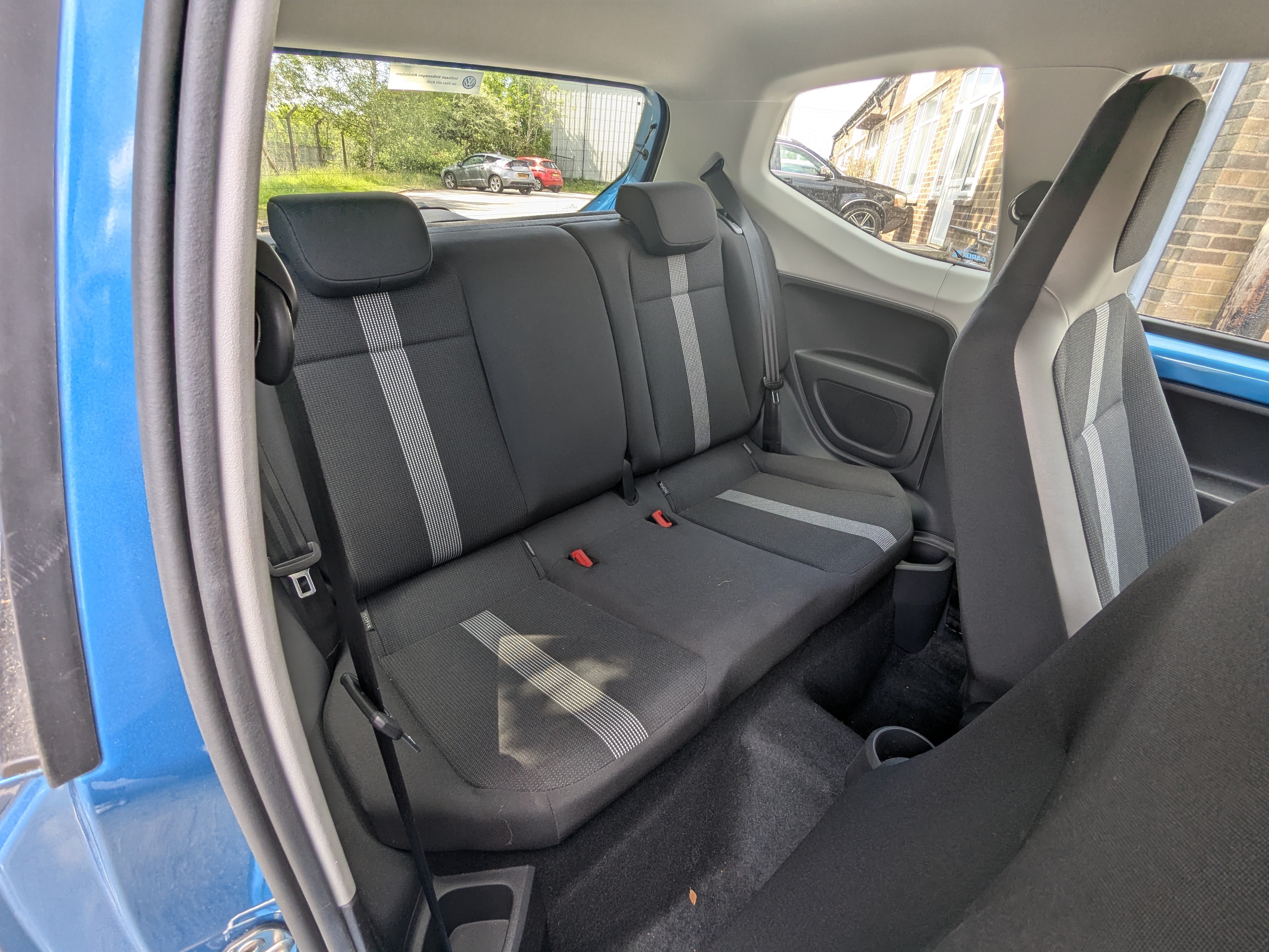 Artwork by MANUAL, a blue three door 1.0L High Up hatchback manual