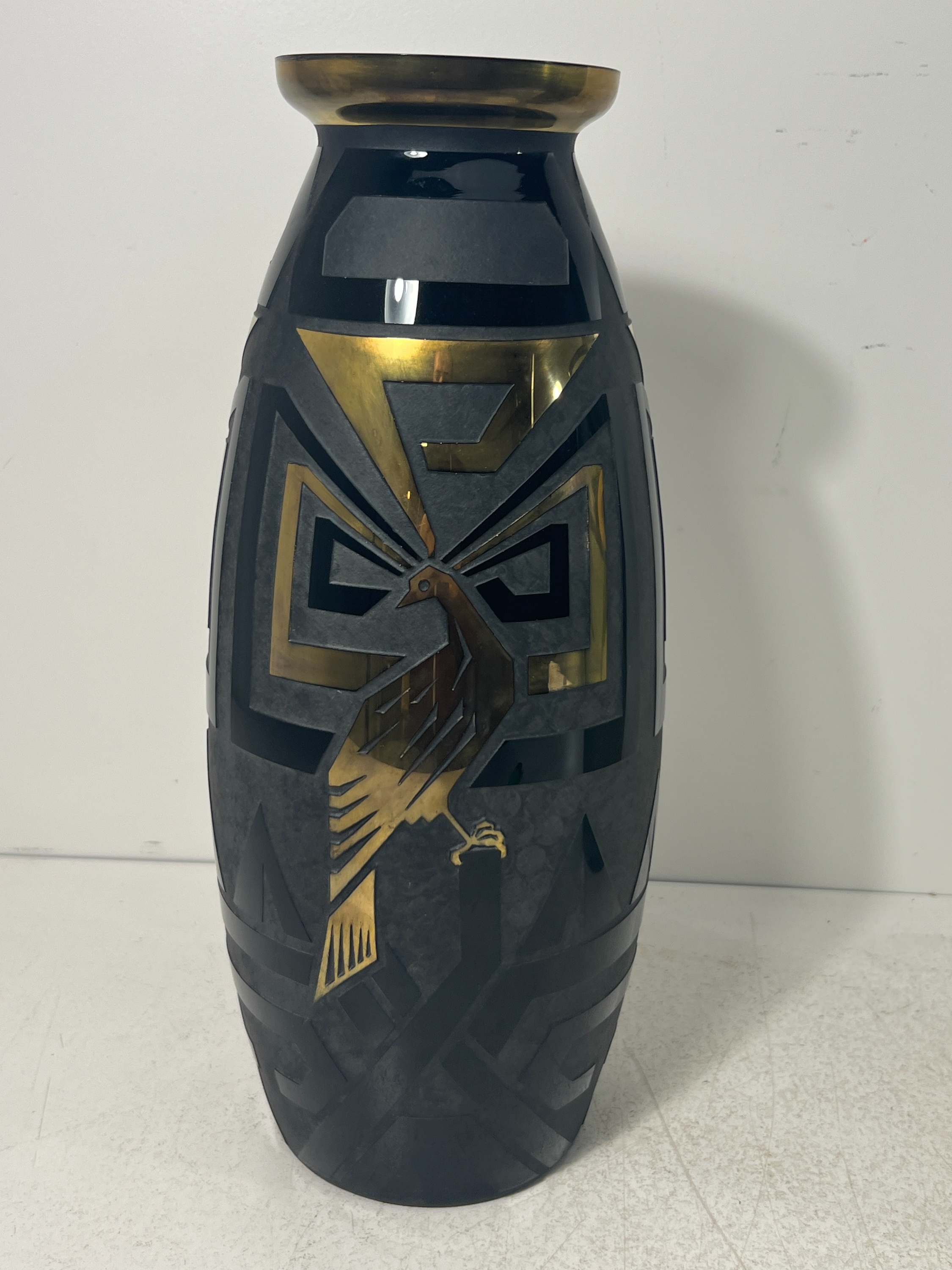 Artwork by Paul Bernard Gobena, Vase décor Paons, Made of lithographs