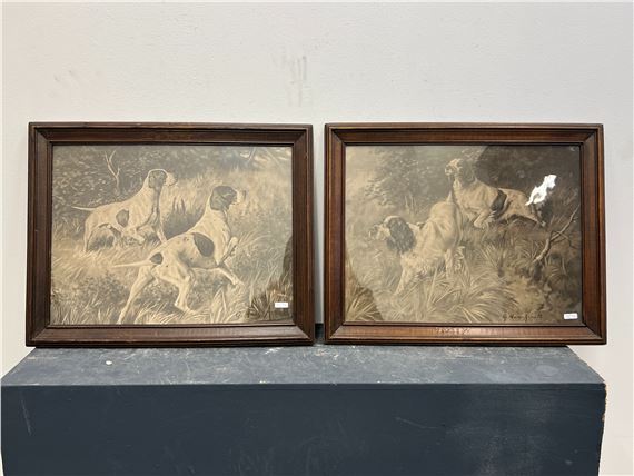 Chiens de chasse - Gustave Muss-Arnolt