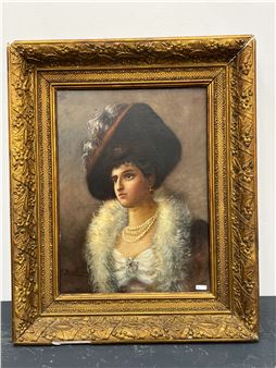 Portrait de dame - J. Bonalini