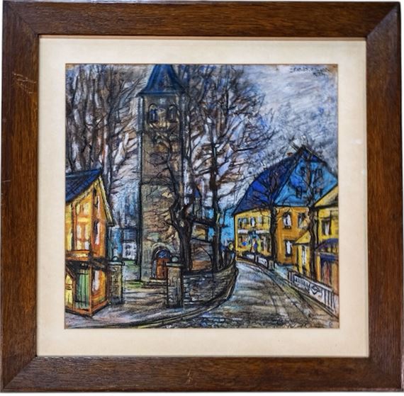 Gerhard Roth | European urban landscape signed Gerhardt (?) Roth (1930 ...