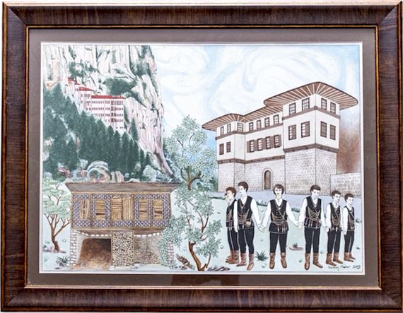 Gürkan Taner signed city miniatures study by Gürkan Taner