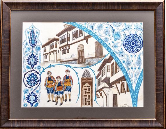 Gürkan Taner signed city miniatures work by Gürkan Taner