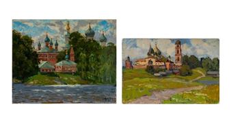 After the Rain; Town of Uglich - Vladimir Andreevitch Korobov