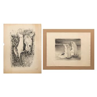 Caballo;  Dos hombres - Héctor Xavier