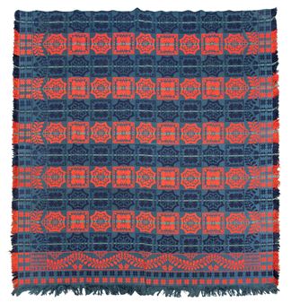 Barbara Holsinger 1859 Signed Coverlet - Barbara Holsinger