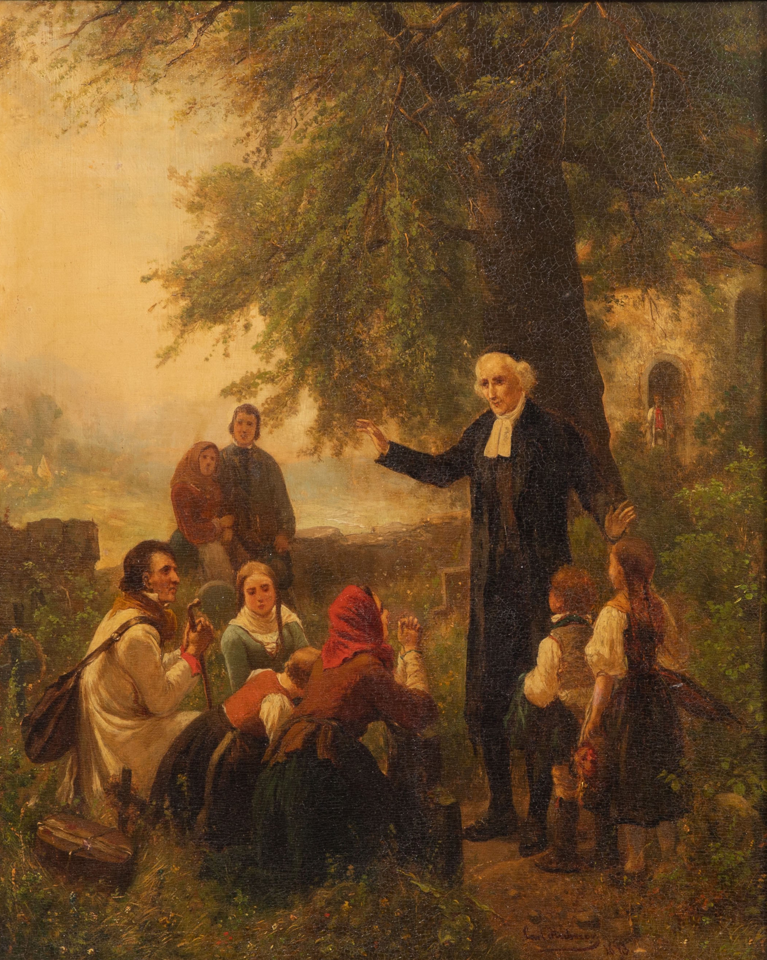 Carl Wilhelm Hübner | Carl Wilhelm Hubner (German, 1814-1879) Oil on ...