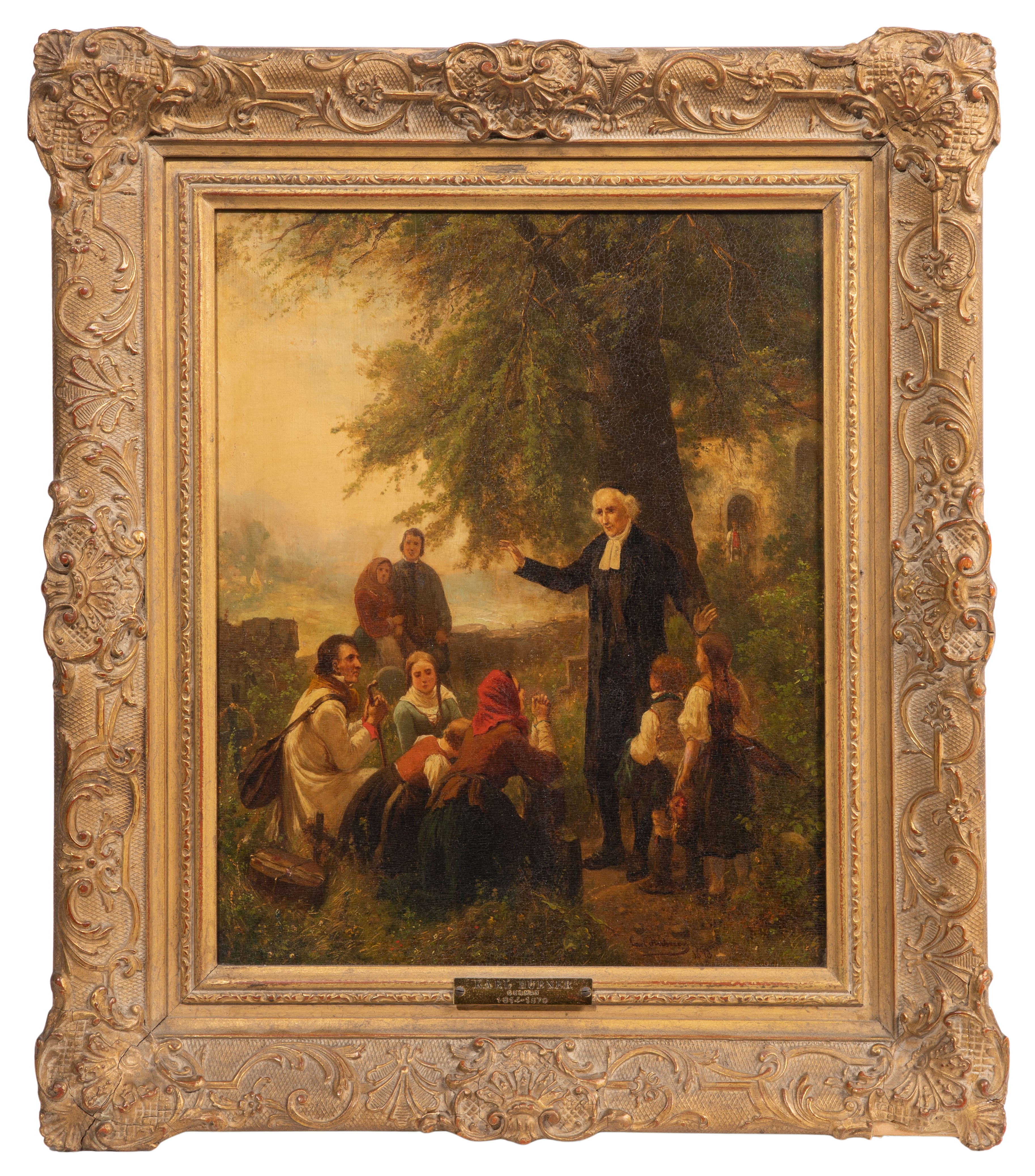 Carl Wilhelm Hübner | Carl Wilhelm Hubner (German, 1814-1879) Oil on ...