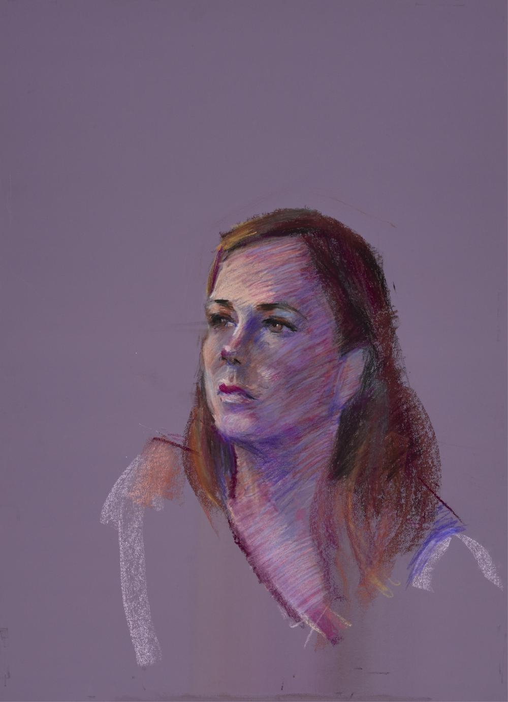 Yve Close | Portrait of Woman Looking into the Distance | MutualArt