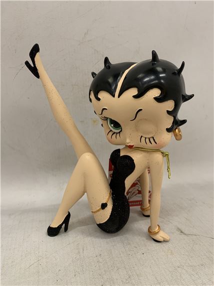A BETTY BOOP FIGURE WEARING A BLACK GLITTER DRESS by Betty