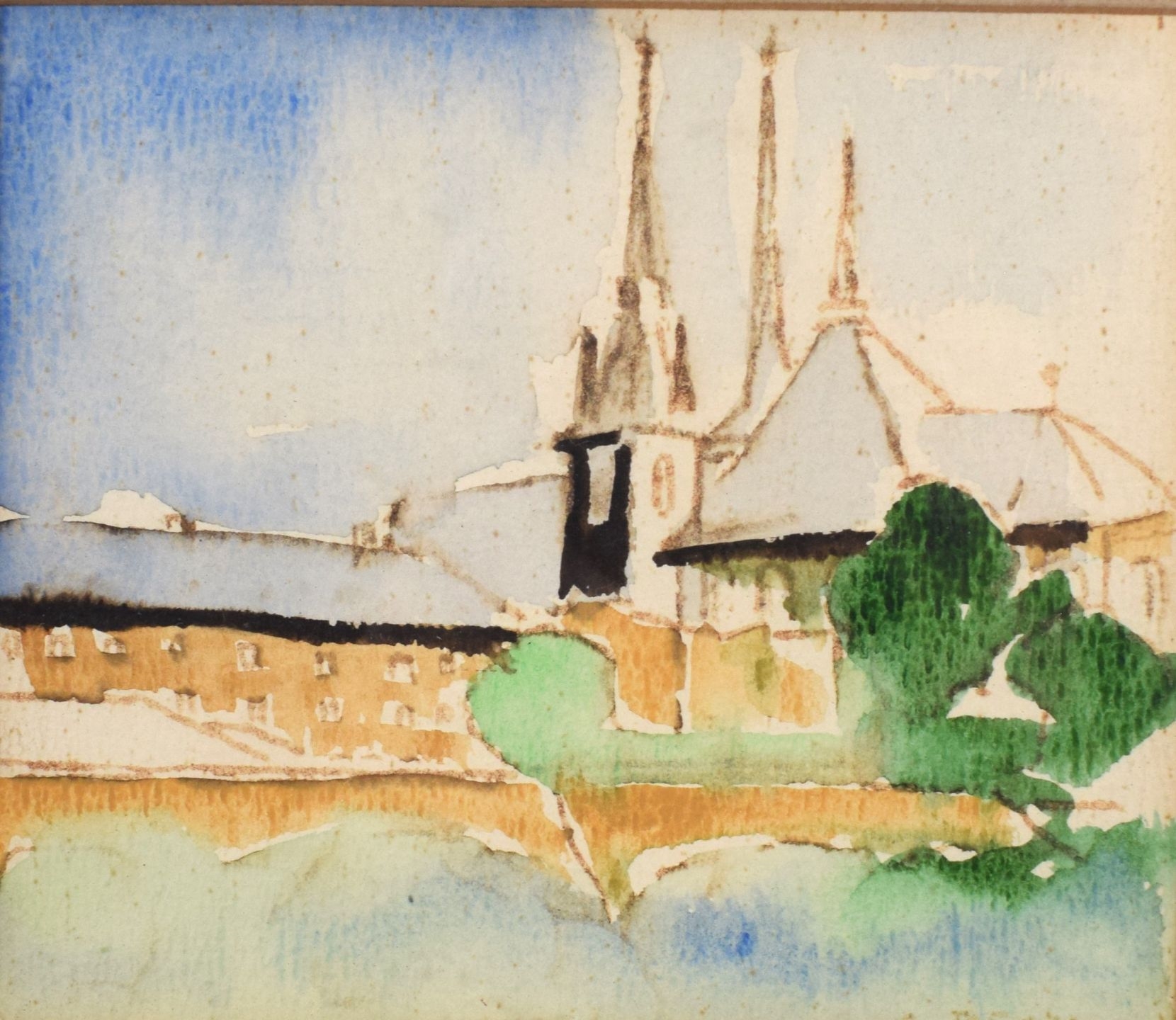 Artwork by Charles Bech, Charles BECH (1919-2000, Made of Watercolor