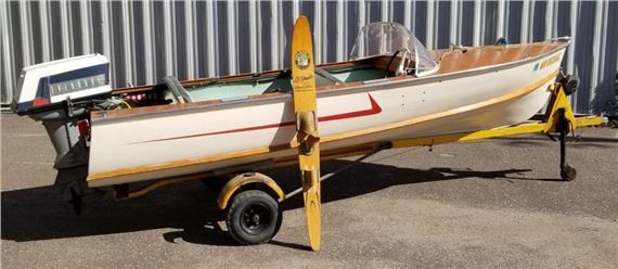 Unknown | 1957 Core Craft 14 ft. Runabout boat: 35 HP (1957) | MutualArt