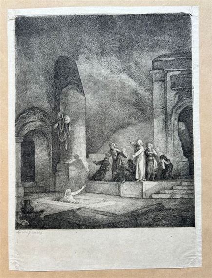 The Little Resurrection of Lazarus by Jean-Pierre Norblin de La Gourdaine, 1784