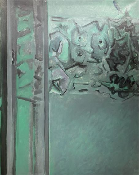 Green abstract composition by Robert Saintgery