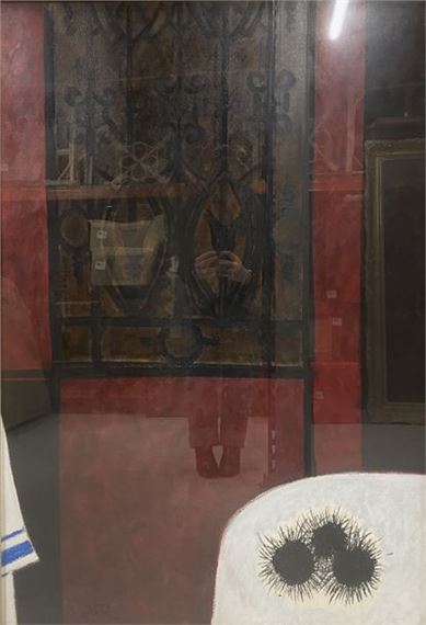 Abstract composition with sea urchins by Robert Saintgery