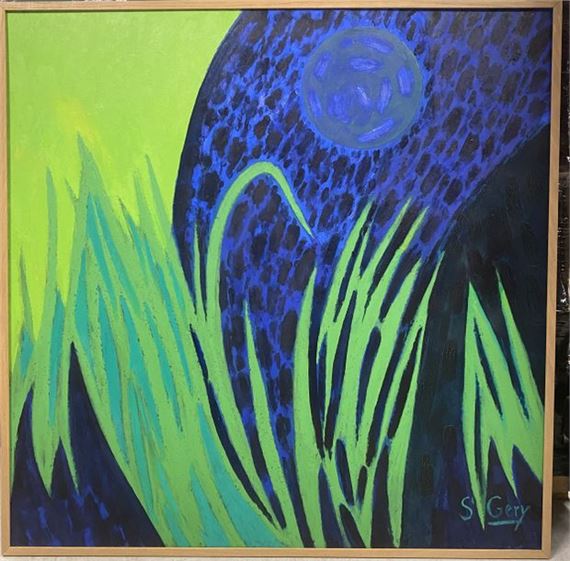 Abstract composition with lawn by Robert Saintgery