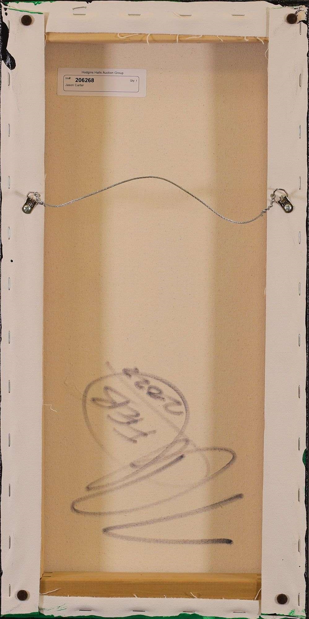 Artwork by Jason Carter, WISTFUL WOLF; 2022, Made of acrylic on canvas