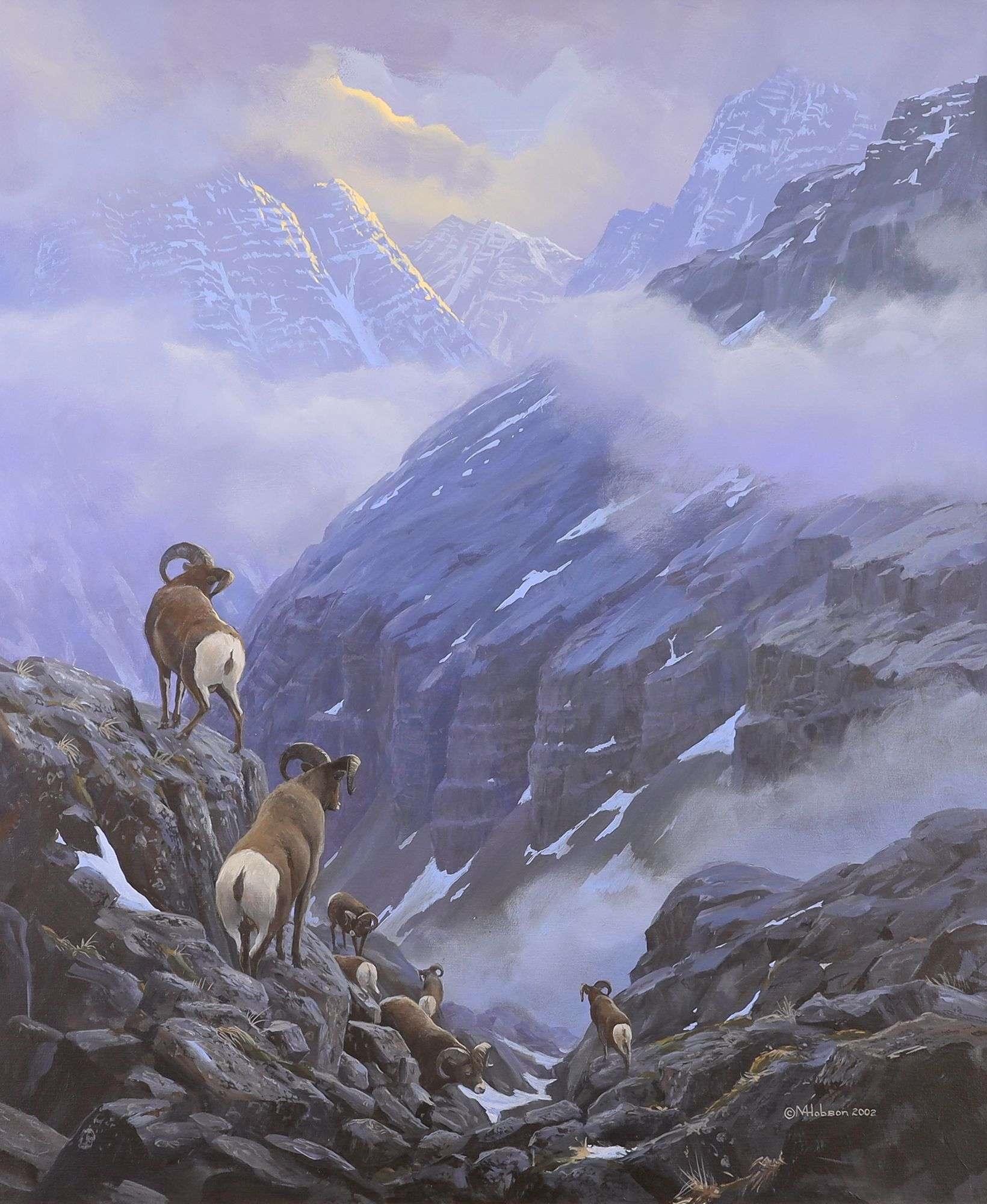 Artwork by Mark Hobson, THE DESCENT; 2002, Made of oil on canvas