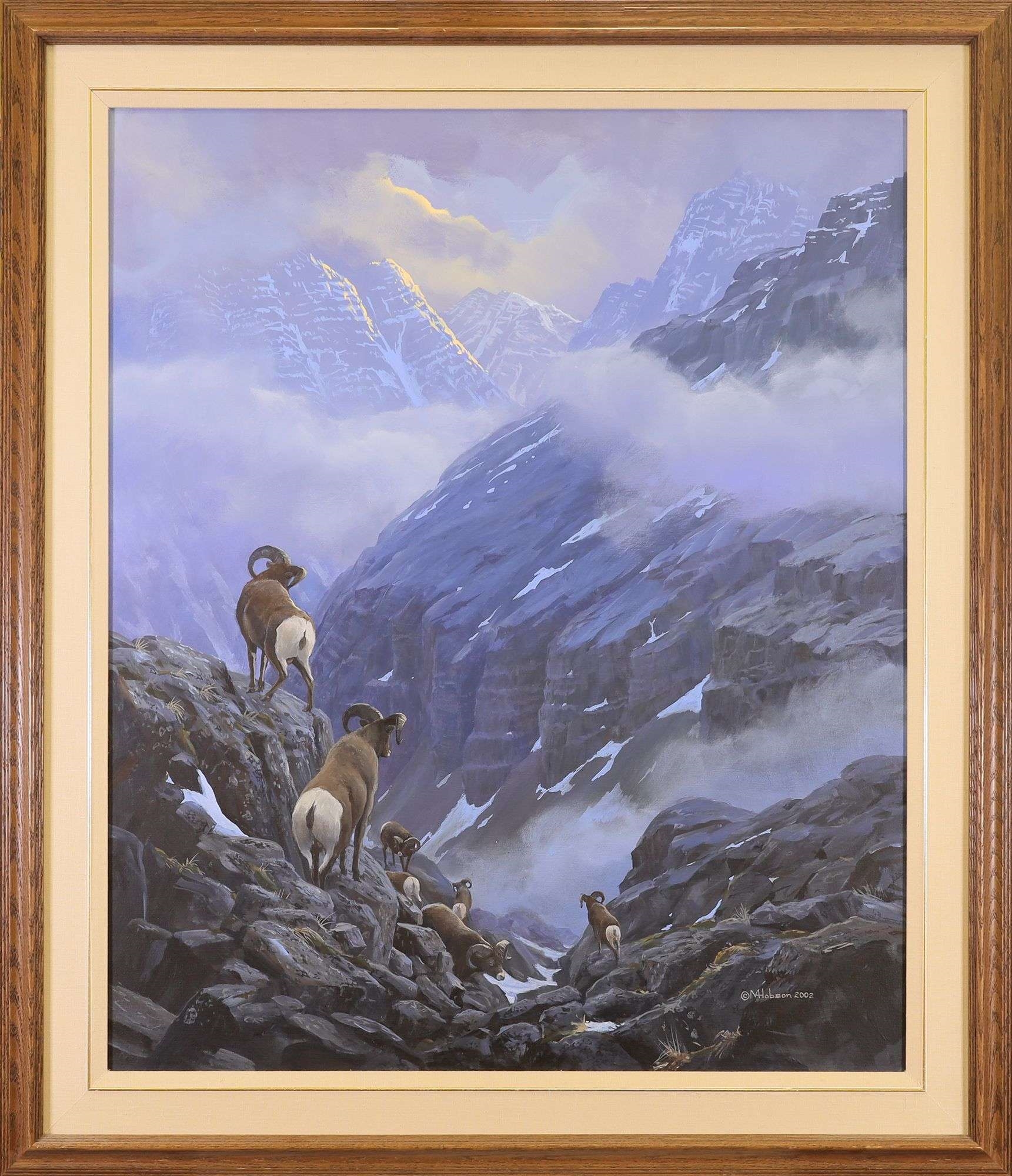 Artwork by Mark Hobson, THE DESCENT; 2002, Made of oil on canvas