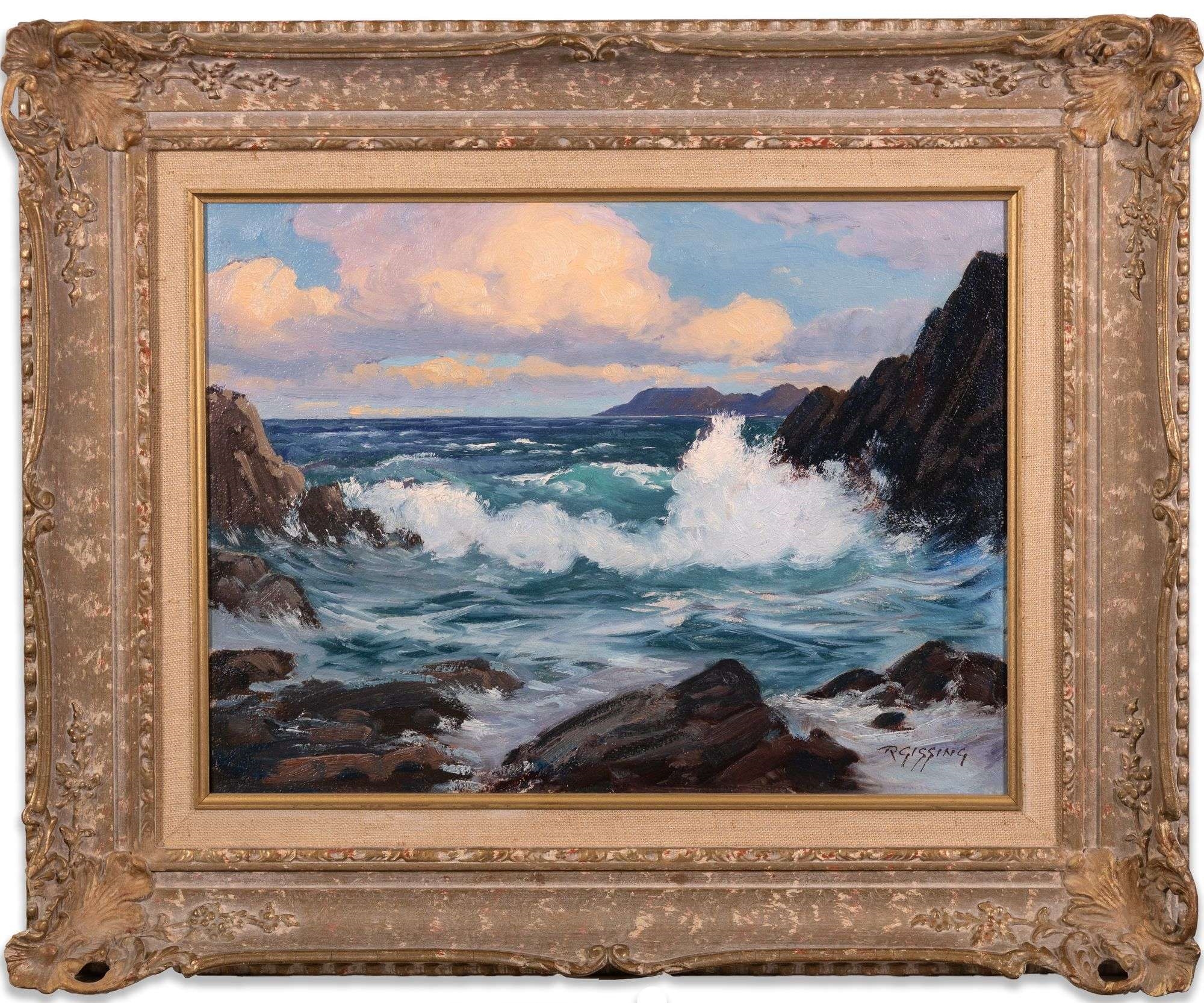 Artwork by Roland Gissing, AFTERNOON SUN, Made of oil on board