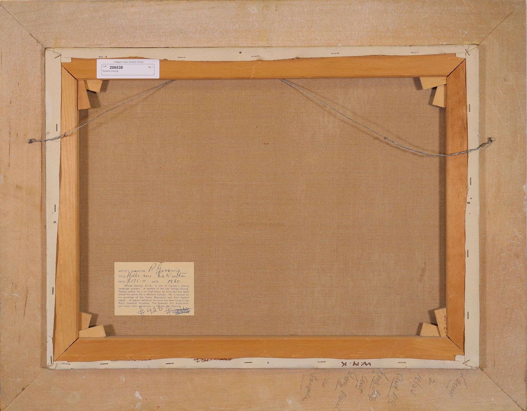 Artwork by Roland Gissing, HILLS NEAR DEWINTON; 1960, Made of oil on canvas