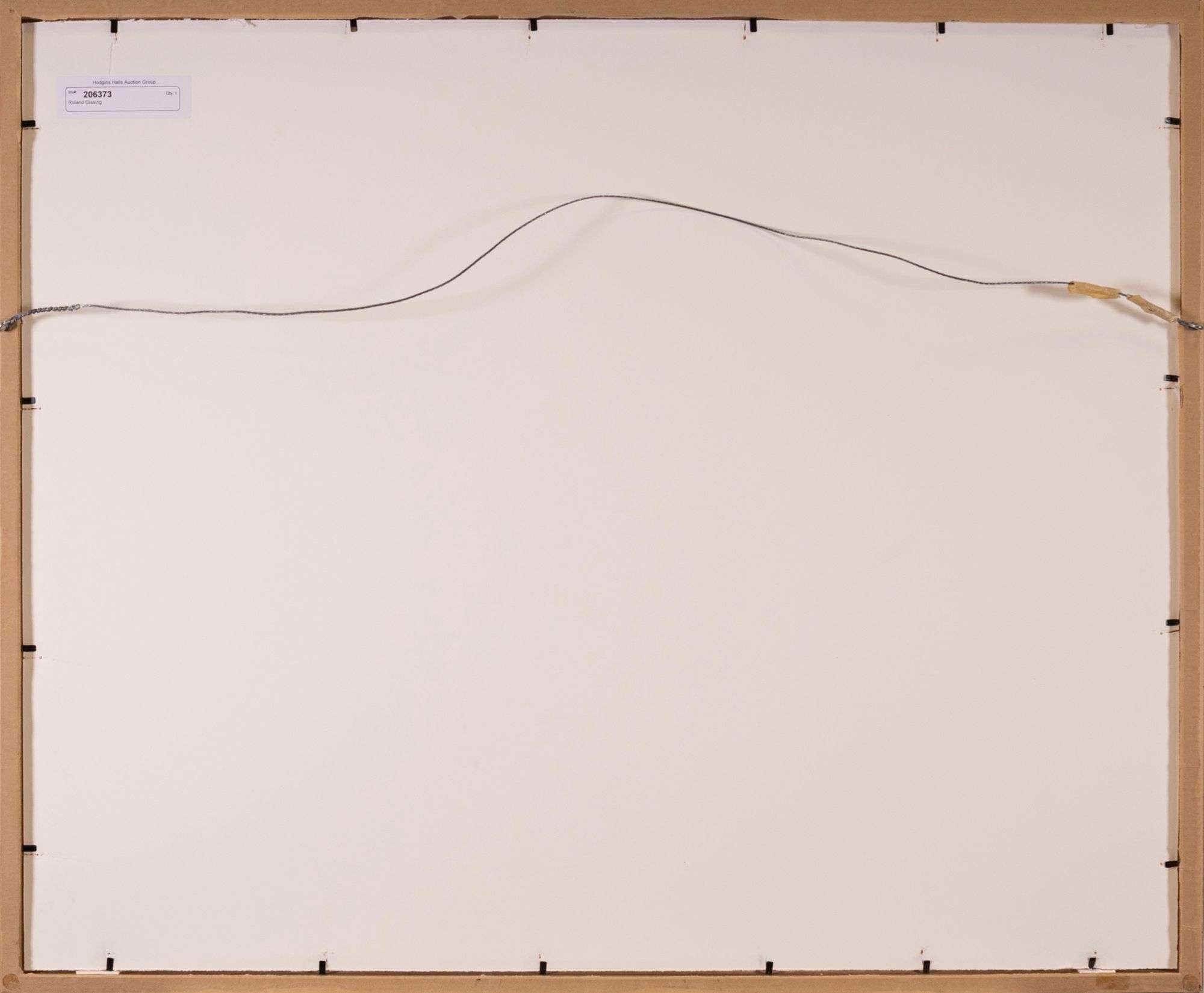 Artwork by Roland Gissing, BOW LAKE AND CROWFOOT GLACIER, Made of pastel on paper