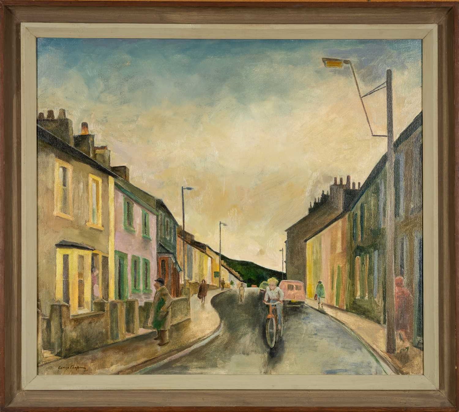 George Chapman | Boy with Bicycle | MutualArt