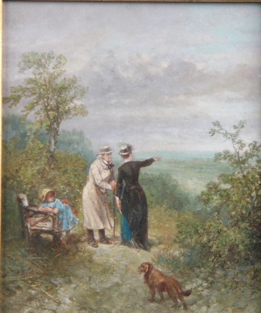Charles Rochussen | La promenade (1885) | MutualArt